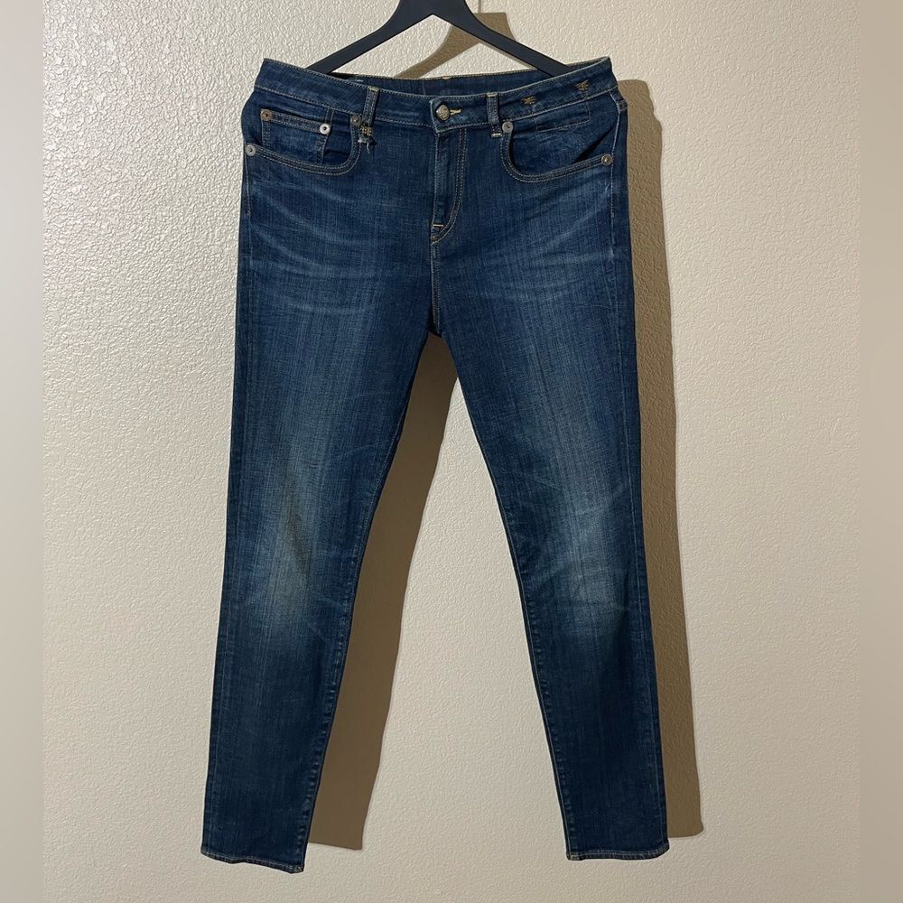 R13 Dark Blue Skinny Jeans